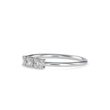 Ibelin Oval Stone Diamond Ring White Gold