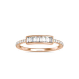 Madness Baguette Diamond Ring Rose Gold