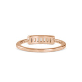 Madness Baguette Diamond Ring Rose Gold