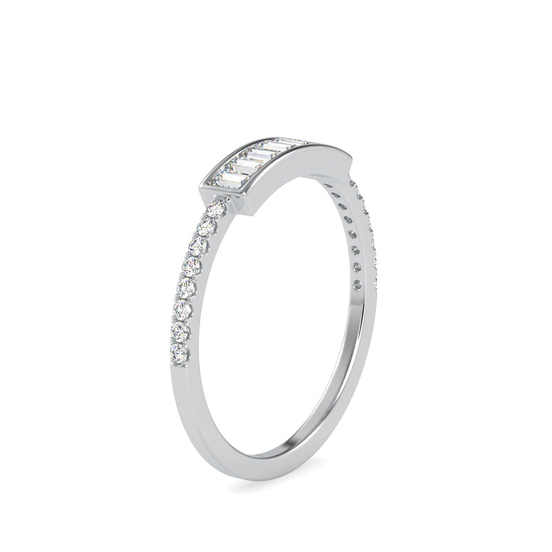 Madness Baguette Diamond Ring Platinum