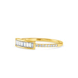 Madness Baguette Diamond Ring Yellow Gold