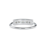 Baguette Lunatic Stone Diamond Ring White Gold