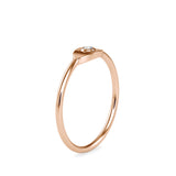 Creavice Round Diamond Ring Rose Gold