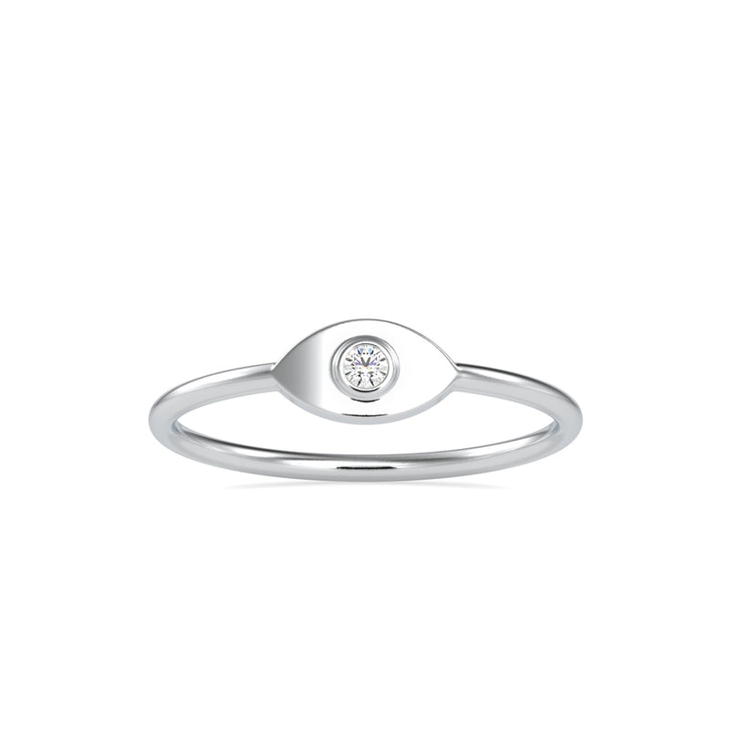 Creavice Round Diamond Ring Platinum