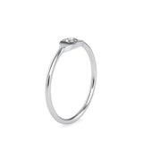 Creavice Round Diamond Ring White Gold