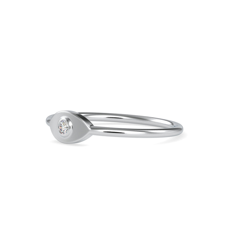 Creavice Round Diamond Ring Platinum