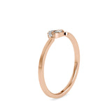 Marquise Eyelet Diamond Ring Rose Gold