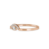 Marquise Eyelet Diamond Ring Rose Gold