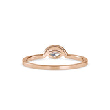 Marquise Eyelet Diamond Ring Rose Gold