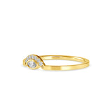 Marquise Eyelet Diamond Ring Yellow Gold