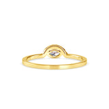 Marquise Eyelet Diamond Ring Yellow Gold