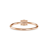 Trigona Baguette Diamond Ring Rose Gold