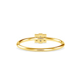 Trigona Baguette Diamond Ring Yellow Gold