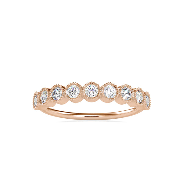 Gauzy Stone Diamond Ring Rose Gold