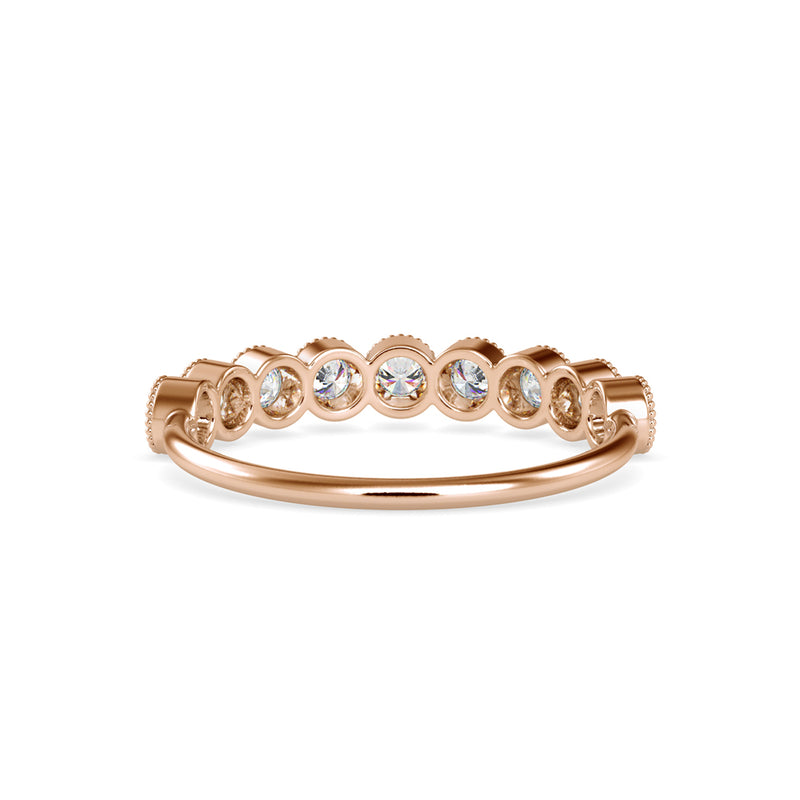 Gauzy Stone Diamond Ring Rose Gold