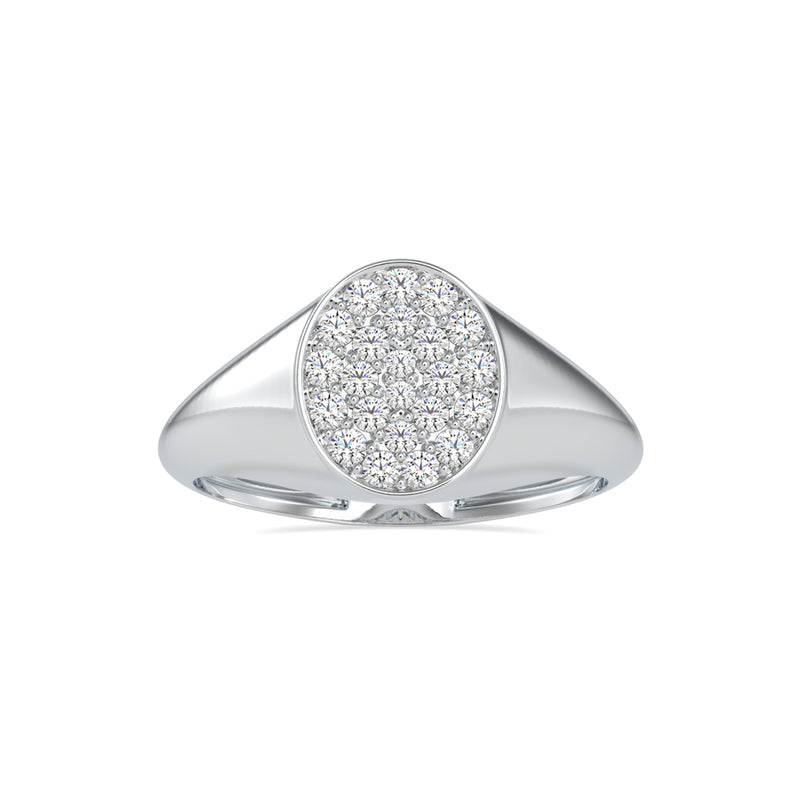 Intrigate Round Diamond Ring White Gold