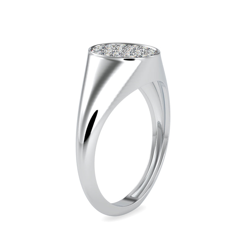 Intrigate Round Diamond Ring Platinum