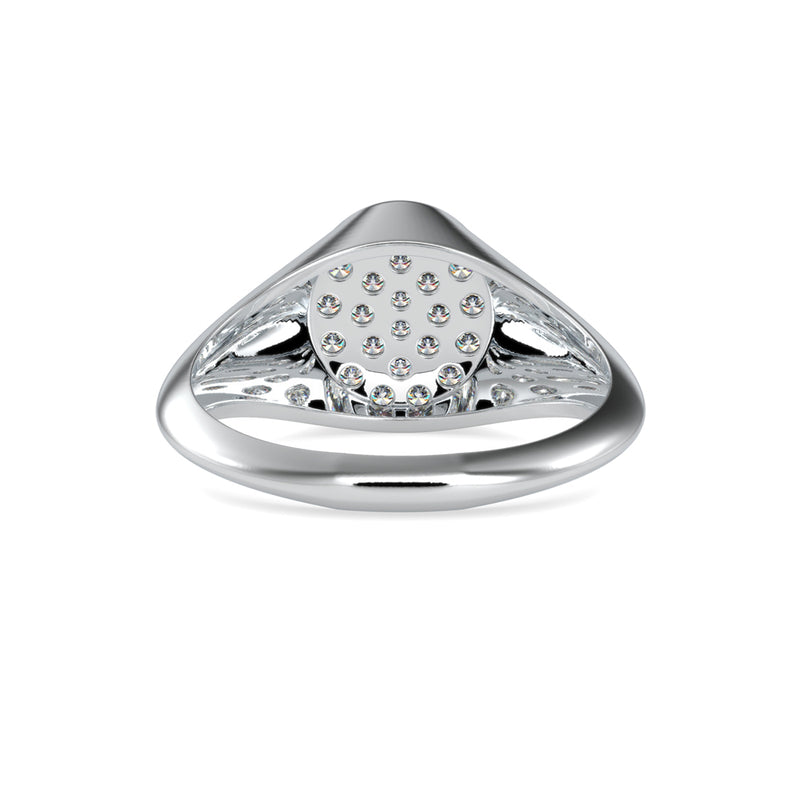 Intrigate Round Diamond Ring Platinum