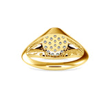 Intrigate Round Diamond Ring Yellow Gold