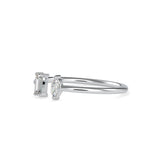 Delicate Mellow Diamond Ring White Gold