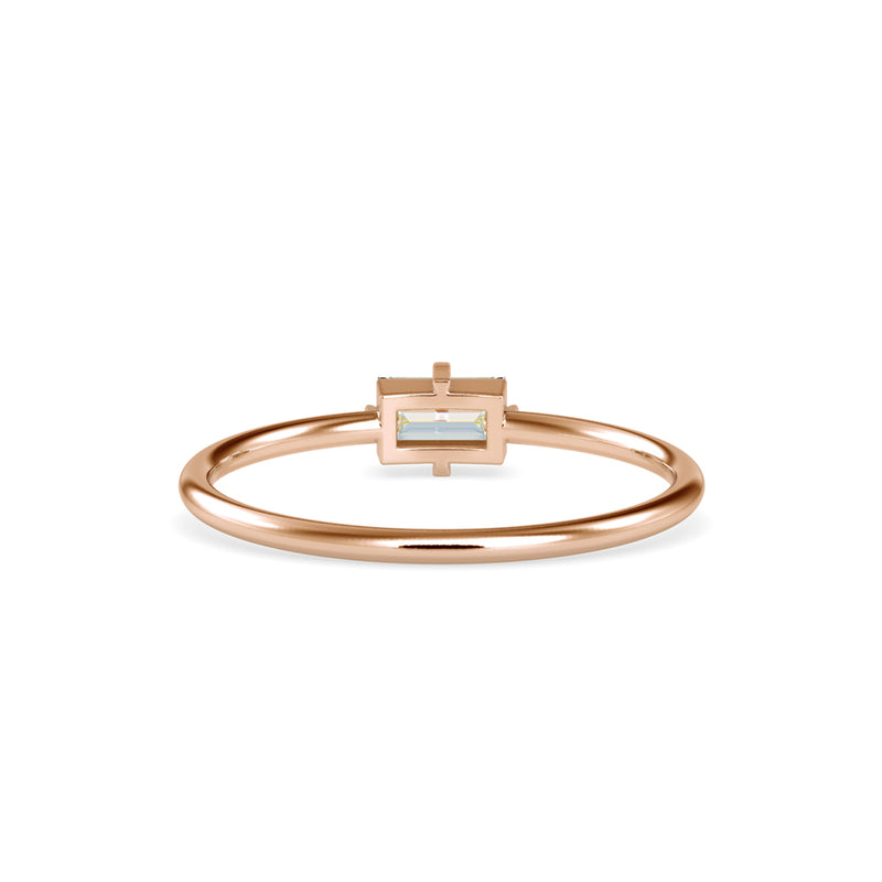 Generous Delicate Diamond Ring Rose Gold