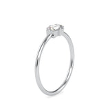 Generous Delicate Diamond Ring Platinum