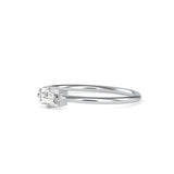 Generous Delicate Diamond Ring Platinum