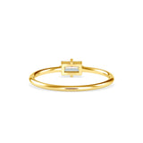 Generous Delicate Diamond Ring Yellow Gold