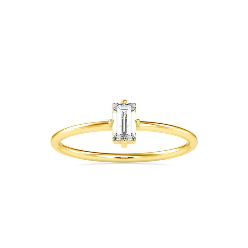 Mussy Delicate Diamond Ring Yellow Gold