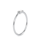 Polite Bagutte Diamond Ring White Gold