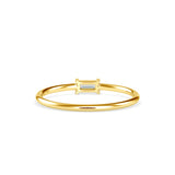 Polite Bagutte Diamond Ring Yellow Gold