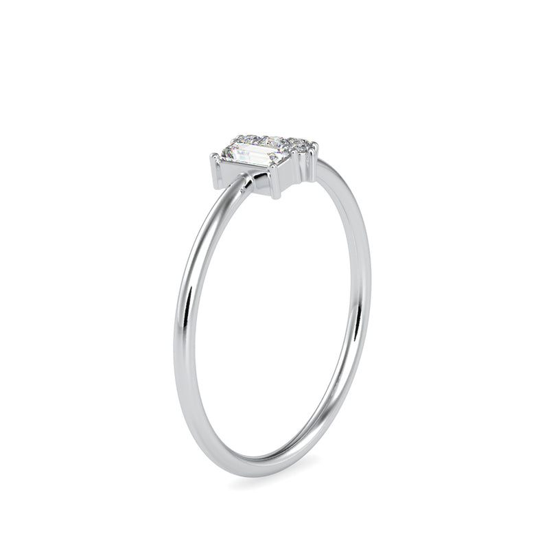 Baguette Artemis Diamond Ring Platinum