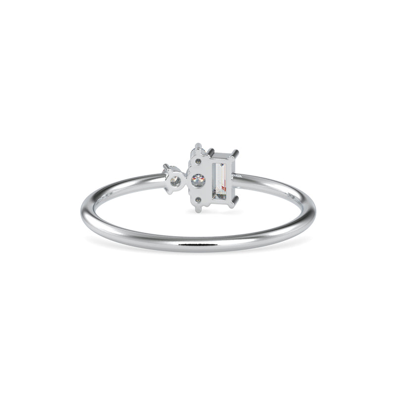 Baguette Artemis Diamond Ring Platinum