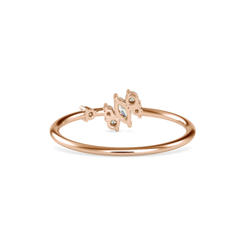 Venelia Marquise Diamond Ring Rose Gold