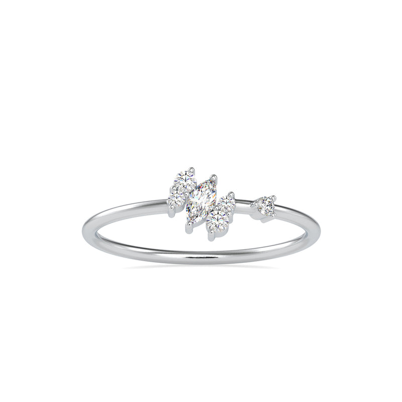 Venelia Marquise Diamond Ring White Gold