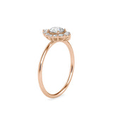 Cimber Round Diamond Delicate Ring Rose Gold