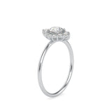 Cimber Round Diamond Delicate Ring Platinum