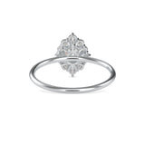 Cimber Round Diamond Delicate Ring Platinum