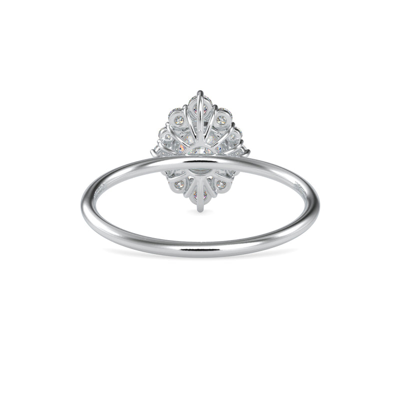 Cimber Round Diamond Delicate Ring White Gold