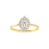 Cimber Round Diamond Delicate Ring Yellow Gold