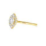 Cimber Round Diamond Delicate Ring Yellow Gold