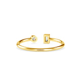 Eurydice Baguette Diamond Ring Yellow Gold