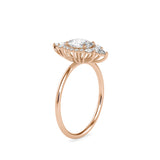 Eminent Oval Diamond Ring Rose Gold