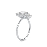 Eminent Oval Diamond Ring White Gold