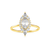 Eminent Oval Diamond Ring Yellow Gold