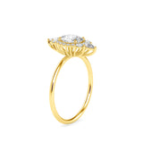 Eminent Oval Diamond Ring Yellow Gold