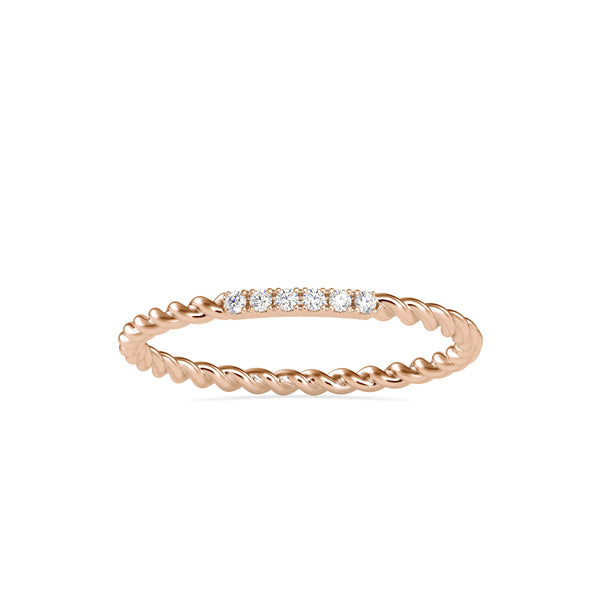 Gracius Diamond Delicate Ring Rose Gold