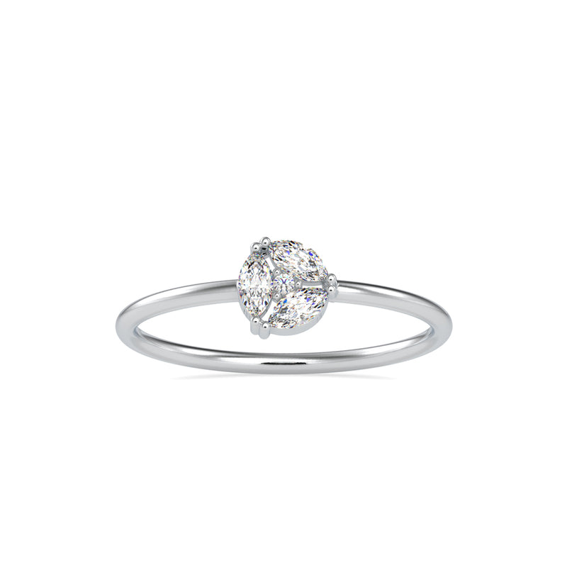 Marquise Delight Diamond Ring Platinum