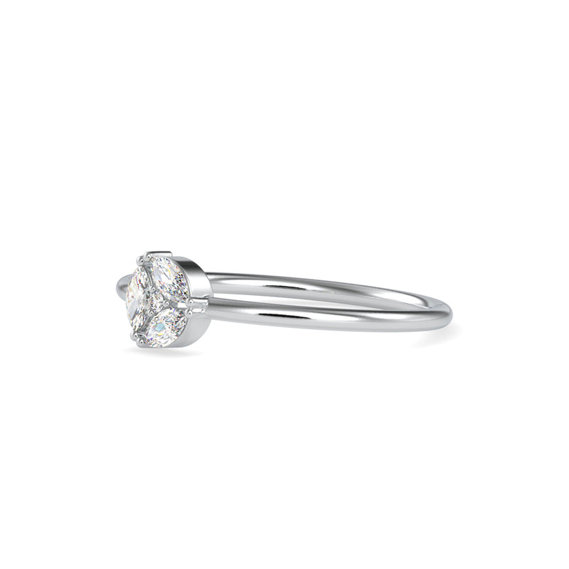 Marquise Delight Diamond Ring White Gold