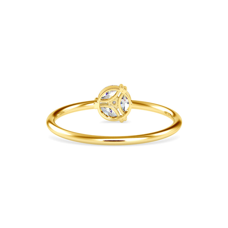 Marquise Delight Diamond Ring Yellow Gold